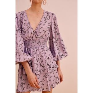 NEW keepsake the label secure dress lilac xs 0 2